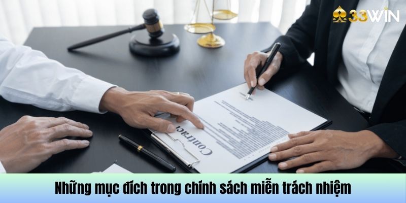 Những tiêu chí trong thư mục miễn trách nhiệm